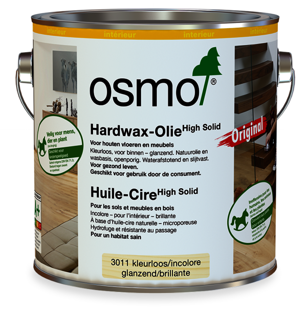 L'Huile Cire Original Osmo, à base d'huile et de cire, protège les meubles en bois à l'intérieur et à l'extérieur.