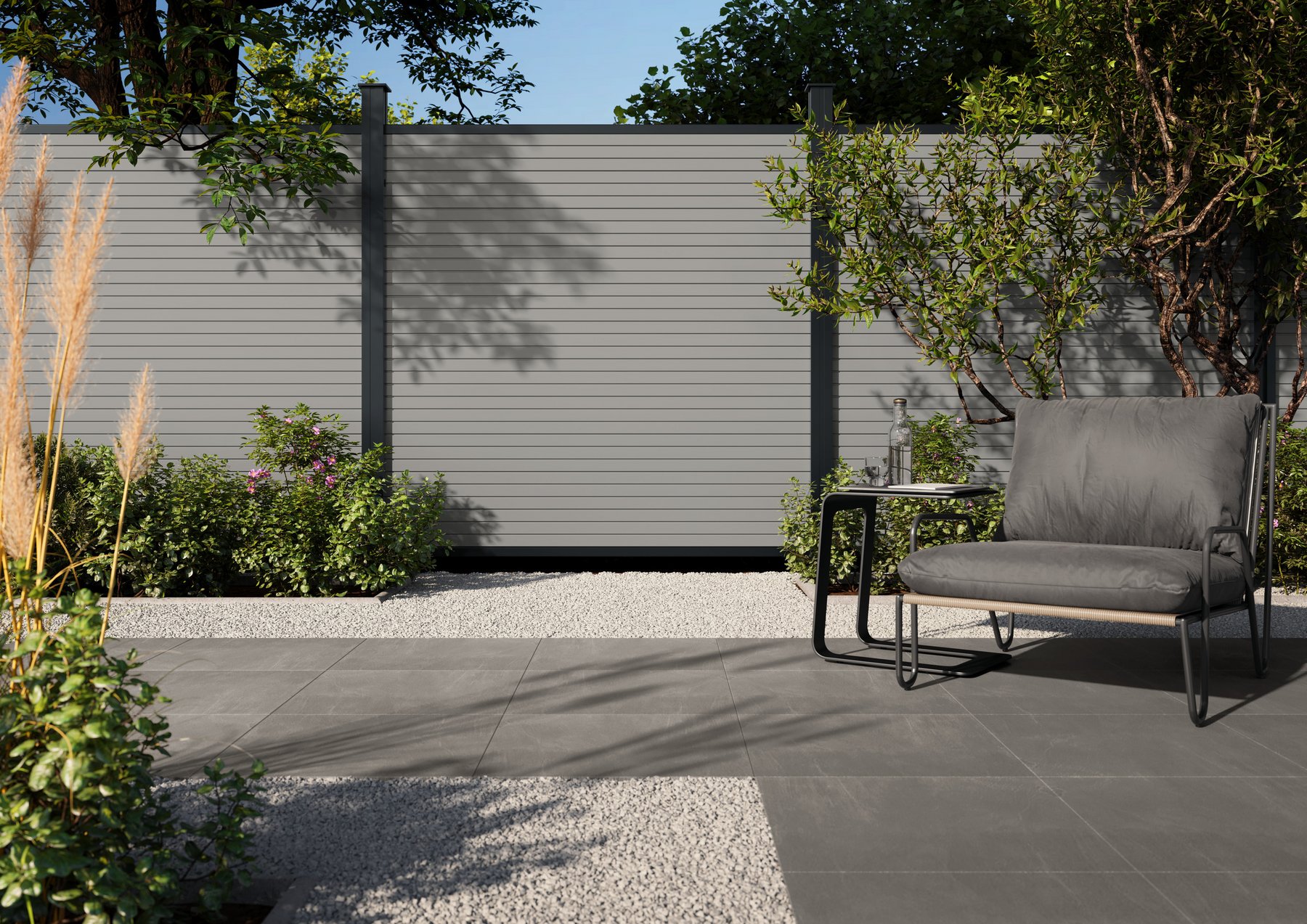 Alu Fence Cube gris