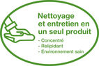 Nettoyage et entretien en un seul produit : concentré,  relipidant, environnement sain