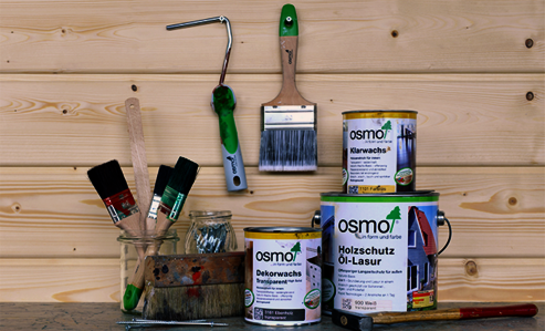 Les accessoires et outils Osmo sont parfaitement adaptés à l'application de finitions à base d'huile et de cire.