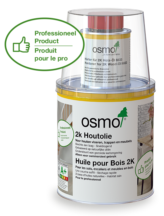 L’Huile pour Bois 2K Osmo est une huile mate à 2 composants sans solvants de grande qualité pour l’utilisateur professionnel