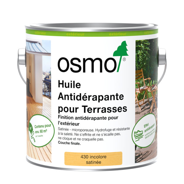 Huile Antidérapante pour Terrasses